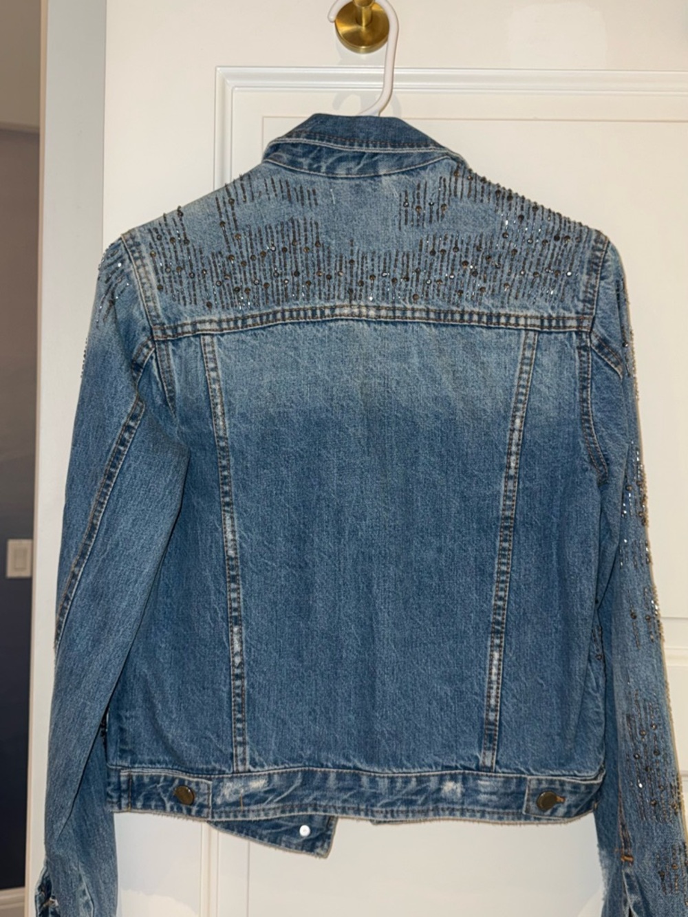 Rare Rhinestone denim Jacket - Picture 4 of 4